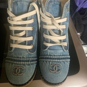 Chanel Denim Boots sz 40